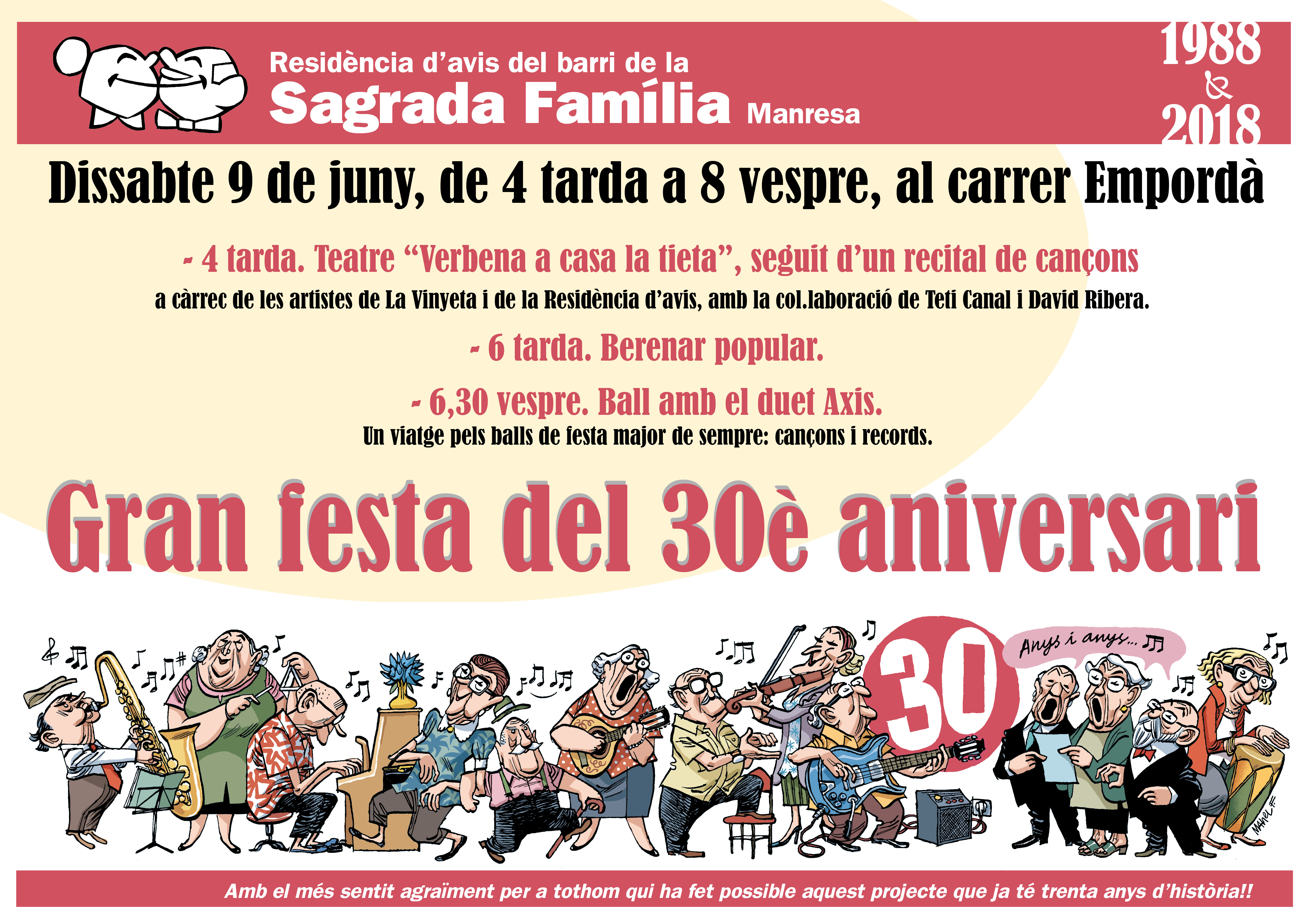 cartell 30 anys